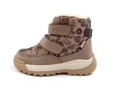Wheat dusty rouge flowers winter boot Millas with TEX